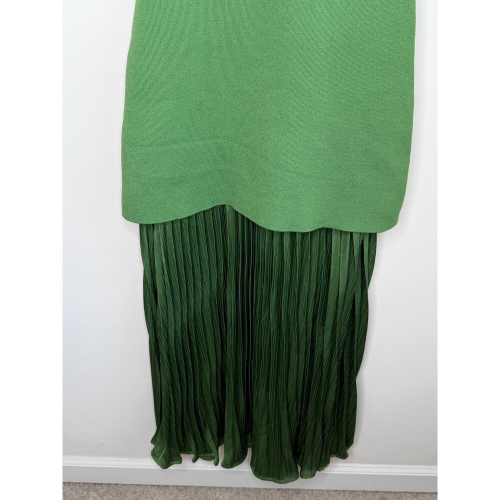 Zara Two-Tone Green Maxi Dress - Picture 6 of 10